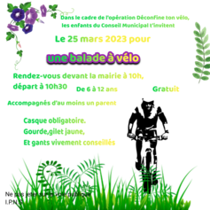 Affiche Sorine Balade à vélo