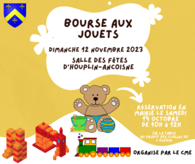 Affiche Bourse aux jouets CME